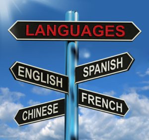 Languages Signpost Meaning English Chinese Spanish And French, how to learn a new language fast