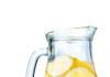 Lemonade pitcher with lemons